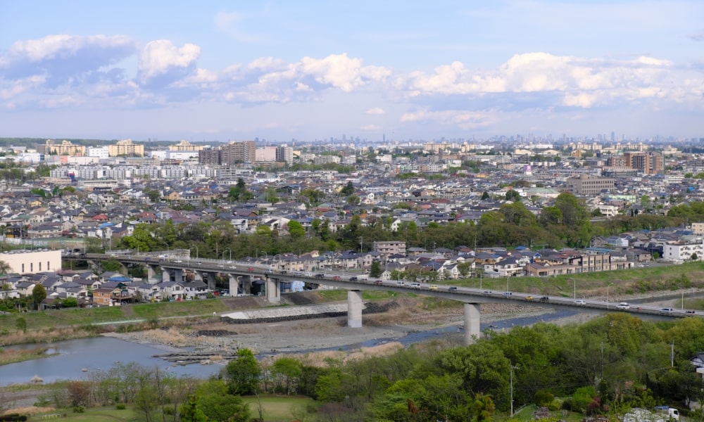 東京都羽村市の羽村大橋